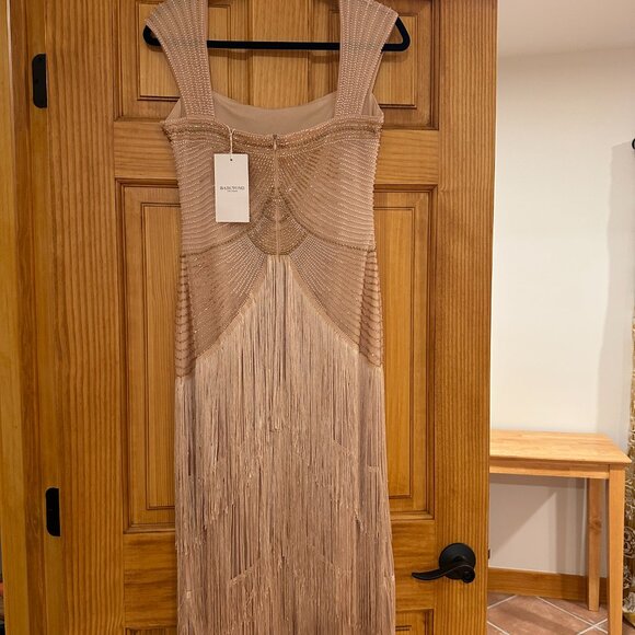 Babeyond Graceful Gradient Bead Fringe Champagne Gold Flapper - Picture 3 of 6